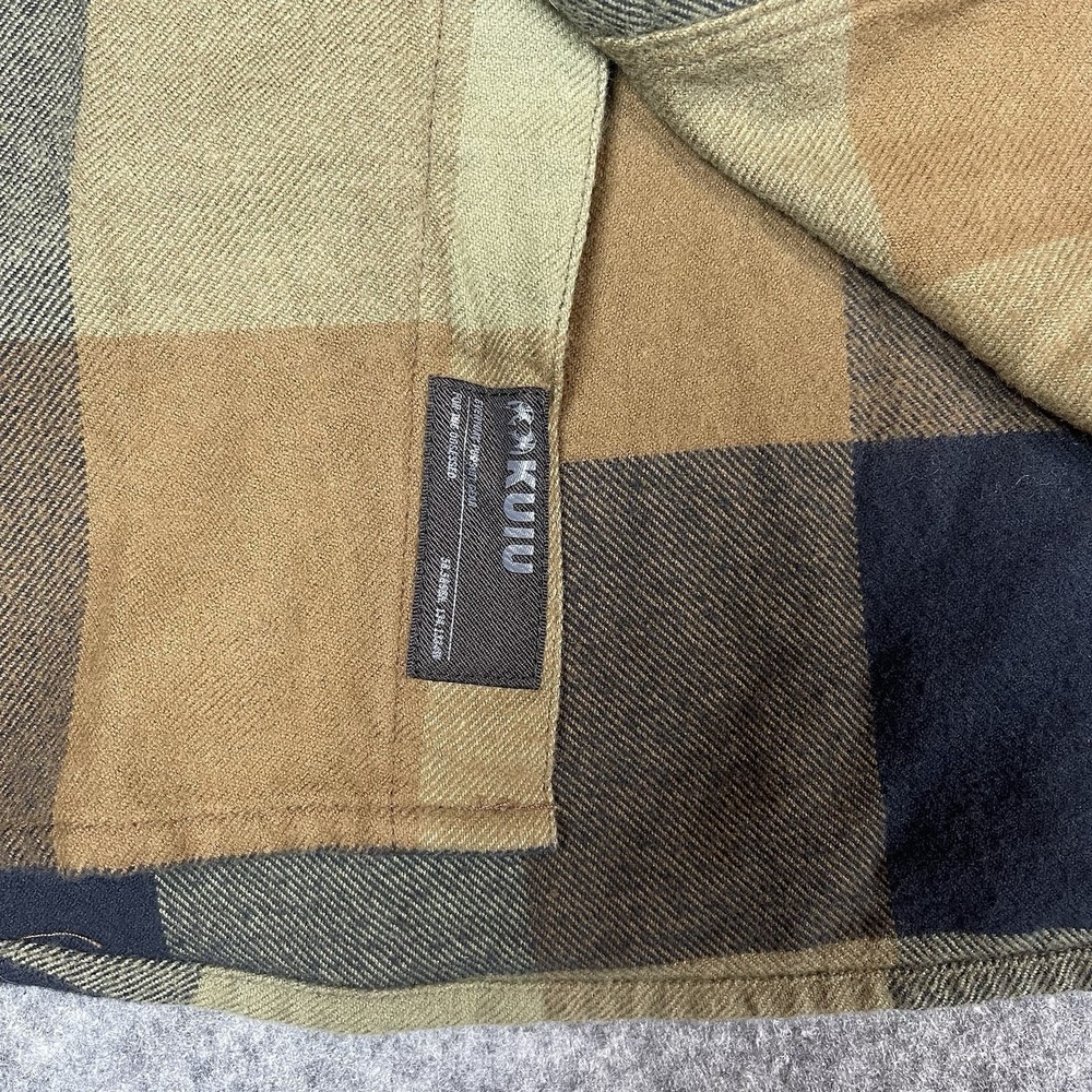 KUIU Men's 2XL Field Flannel Shirt Plaid Wool Cotton Blend - Picture 5 of 10